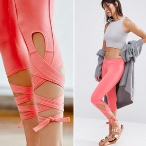 Free people tie bow leggings movement 3 for $35